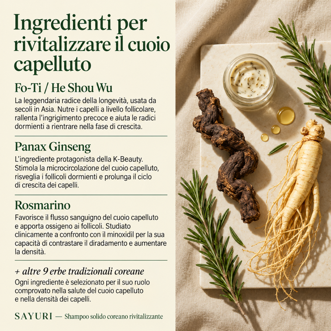 Shampoo solido di SAYURI